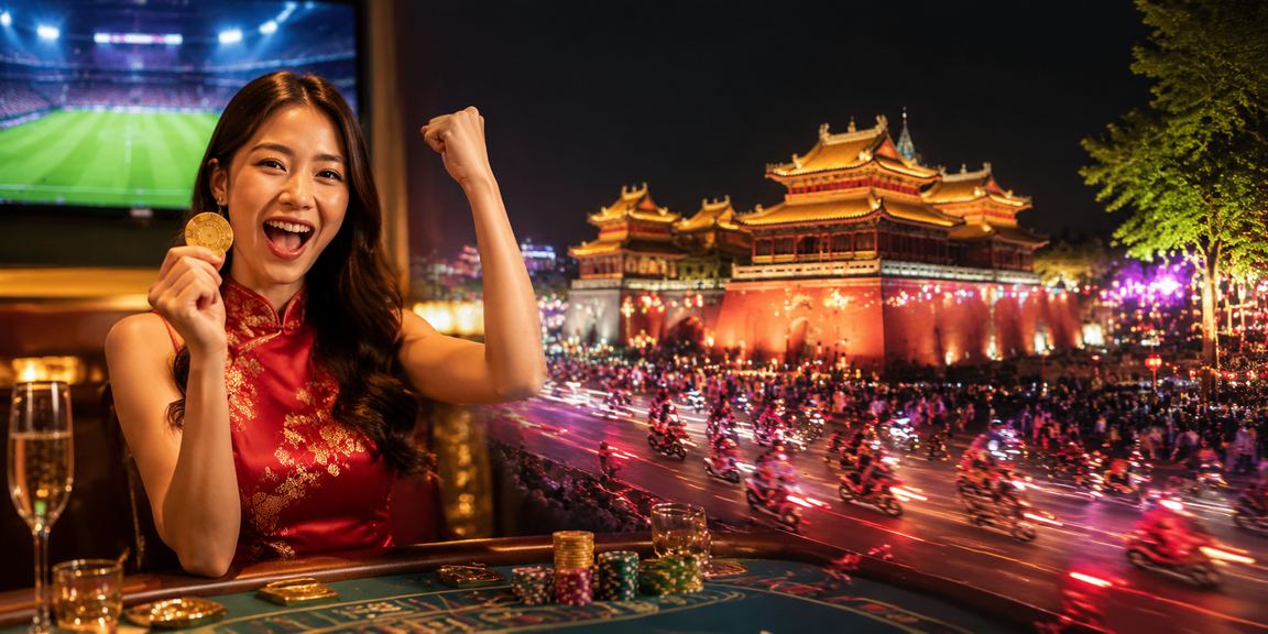 Khung cảnh neon baccarat tại Huế – gợi cảm giác casino trực tuyến cao cấp về đêm